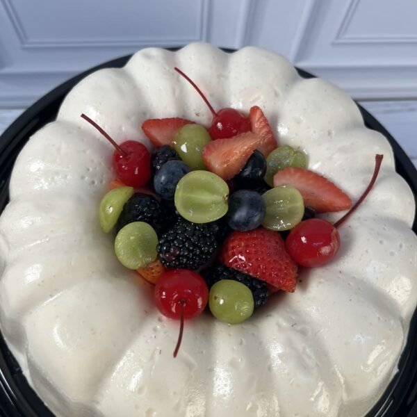 Gelatina de Queso con Frutos Rojos