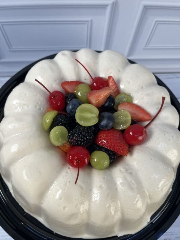 Gelatina de Queso con Frutos Rojos